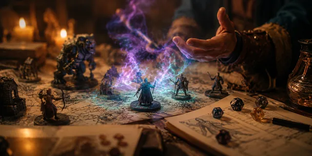 Playing at the table